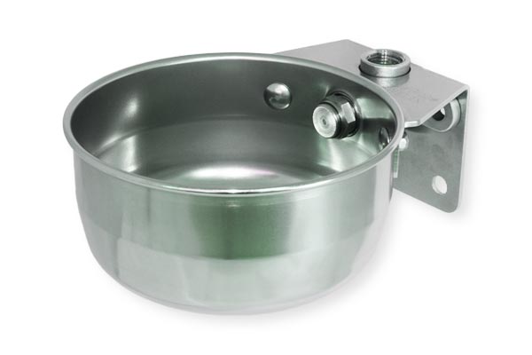Drinking bowl for calves and sows